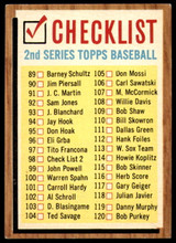 1962 Topps #98 Checklist 89-176 Excellent+ ID: 234952 1962 Topps #98 Checklist 89-176 Excellent+ ID: 234952