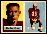 1957 Topps #91 Lindon Crow DP Ex-Mint ID: 246564 1957 Topps #91 Lindon Crow DP Ex-Mint ID: 246564