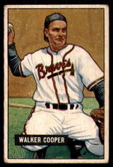1951 Bowman #135 Walker Cooper G-VG 1951 Bowman #135 Walker Cooper G-VG