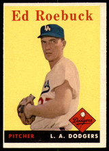 1958 Topps #435 Ed Roebuck Excellent+ ID: 242500 1958 Topps #435 Ed Roebuck Excellent+ ID: 242500
