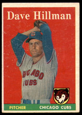 1958 Topps #41 Dave Hillman Excellent  ID: 221261