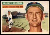1956 Topps #298 Johnny Schmitz Excellent 
