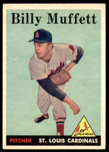 1958 Topps #143 Billy Muffett UER Excellent+ RC Rookie  ID: 223253