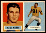 1957 Topps #120 Paul Miller DP Excellent+ RC Rookie 1957 Topps #120 Paul Miller DP Excellent+ RC Rookie