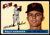 1955 Topps #27 Billy Gardner Very Good RC Rookie  ID: 238368