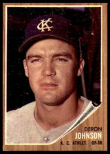 1962 Topps #82 Deron Johnson Excellent+ ID: 227369 1962 Topps #82 Deron Johnson Excellent+ ID: 227369