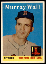 1958 Topps #410 Murray Wall Excellent+ ID: 228188 1958 Topps #410 Murray Wall Excellent+ ID: 228188