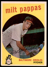 1959 Topps #391 Milt Pappas Excellent+ ID: 230778 1959 Topps #391 Milt Pappas Excellent+ ID: 230778