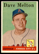 1958 Topps #391 Dave Melton Excellent+ RC Rookie 