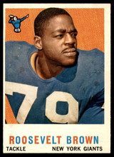 1959 Topps #114 Roosevelt Brown Near Mint ID: 225664 1959 Topps #114 Roosevelt Brown Near Mint ID: 225664