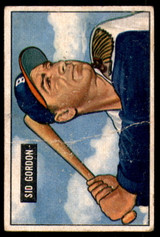 1951 Bowman #19 Sid Gordon G-VG ID: 226688 1951 Bowman #19 Sid Gordon G-VG ID: 226688