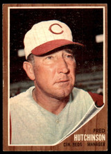 1962 Topps #172 Fred Hutchinson MG Excellent+  ID: 227462