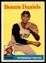 1958 Topps #392 Bennie Daniels Excellent+ RC Rookie ID: 229510 1958 Topps #392 Bennie Daniels Excellent+ RC Rookie ID: 229510