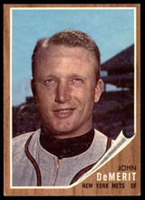 1962 Topps #4 John DeMerit Excellent+ ID: 234912 1962 Topps #4 John DeMerit Excellent+ ID: 234912