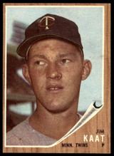 1962 Topps #21 Jim Kaat Excellent+  ID: 234919