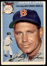 1954 Topps #19 Johnny Lipon Very Good ID: 237480 1954 Topps #19 Johnny Lipon Very Good ID: 237480
