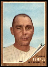 1962 Topps #34 Johnny Temple Excellent+ ID: 215992 1962 Topps #34 Johnny Temple Excellent+ ID: 215992