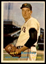 1957 Topps #361 Curt Barclay Excellent+ RC Rookie ID: 240845 1957 Topps #361 Curt Barclay Excellent+ RC Rookie ID: 240845