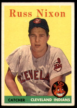 1958 Topps #133 Russ Nixon Excellent+ RC Rookie 