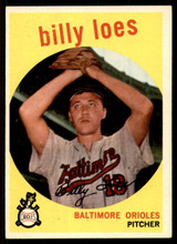 1959 Topps #336 Billy Loes UER Excellent+ Traded 1959 Topps #336 Billy Loes UER Excellent+ Traded