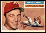1956 Topps #274 Frank Baumholtz UER Very Good  ID: 220686