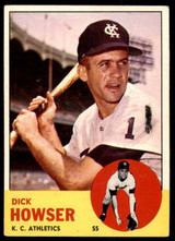 1963 Topps #124 Dick Howser Excellent 