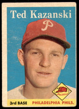1958 Topps #36 Ted Kazanski Very Good  ID: 221246