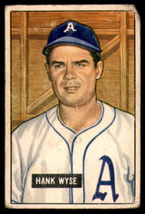 1951 Bowman #192 Hank Wyse Good RC Rookie 