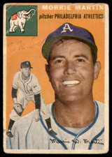 1954 Topps #168 Morrie Martin Good  ID: 219552