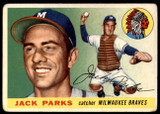 1955 Topps #23 Jack Parks UER Very Good RC Rookie  ID: 219834