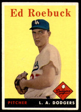 1958 Topps #435 Ed Roebuck VG-EX 1958 Topps #435 Ed Roebuck VG-EX