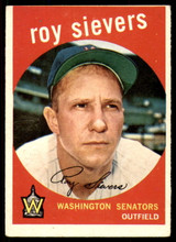 1959 Topps #340 Roy Sievers Excellent ID: 230641 1959 Topps #340 Roy Sievers Excellent ID: 230641