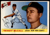 1955 Topps #42 Windy McCall Very Good RC Rookie ID: 219891 1955 Topps #42 Windy McCall Very Good RC Rookie ID: 219891