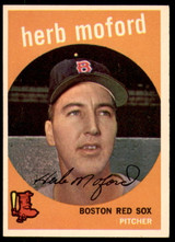 1959 Topps #91 Herb Moford Excellent+ RC Rookie ID: 228210 1959 Topps #91 Herb Moford Excellent+ RC Rookie ID: 228210