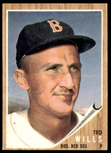 1962 Topps #444 Ted Wills Excellent+  ID: 250318