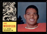 1962 Topps #161 Abe Woodson Ex-Mint  ID: 241932