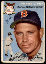 1954 Topps #19 Johnny Lipon Poor ID: 219408 1954 Topps #19 Johnny Lipon Poor ID: 219408