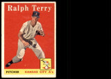 1958 Topps #169 Ralph Terry UER Very Good  ID: 223265