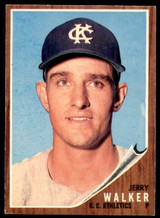 1962 Topps #357 Jerry Walker Excellent+ 1962 Topps #357 Jerry Walker Excellent+