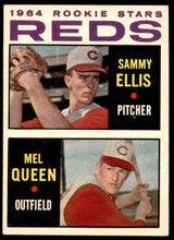 1964 Topps #33 Sammy Ellis/Mel Queen Reds Rookies Excellent RC Rookie 