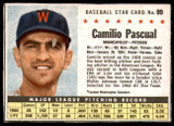 1961 Post Cereal #99 Camilo Pascual Ex-Mint  ID: 224080