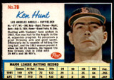 1962 Post Cereal #79 Ken Hunt Ex-Mint  ID: 234582