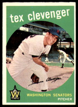 1959 Topps #298 Tex Clevenger Ex-Mint 1959 Topps #298 Tex Clevenger Ex-Mint