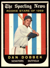 1959 Topps #124 Dan Dobbek Excellent+ RC Rookie ID: 230028 1959 Topps #124 Dan Dobbek Excellent+ RC Rookie ID: 230028