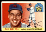 1955 Topps #16 Roy Sievers Writing on Back 