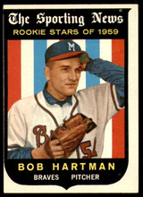 1959 Topps #128 Bob Hartman Excellent+ RC Rookie ID: 230040 1959 Topps #128 Bob Hartman Excellent+ RC Rookie ID: 230040