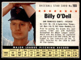 1961 Post Cereal #155 Billy O'Dell Ex-Mint  ID: 224168