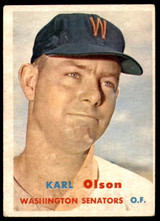 1957 Topps #153 Karl Olson VG-EX 