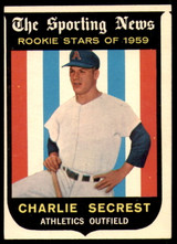 1959 Topps #140 Charlie Secrest Excellent+ RC Rookie  ID: 230078