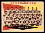 1960 Topps #151 Giants Team Checklist 177-264 Marked  ID: 278210